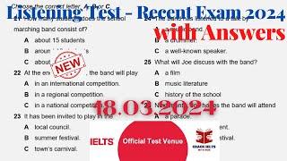 IELTS Listening Practice Test 2024 with Answers  18.03.2024