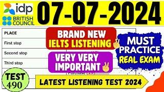 IELTS Listening Practice Test 2024 with Answers  07.07.2024  Test No - 490