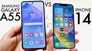 Samsung Galaxy A55 Vs iPhone 14 Comparison Review