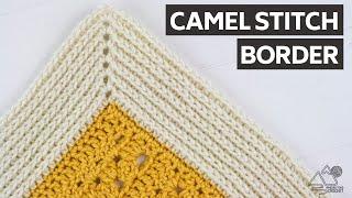 CROCHET Camel Stitch BLANKET Border Works for ANY Blanket