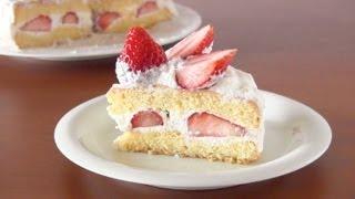 How to Make Japanese Strawberry Shortcake Recipe  OCHIKERON  Create Eat Happy 