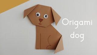 How To Make Origami Dog For Kids  Easy Paper Crafts  Nursery Craft Ideas  5 Minute Crafts