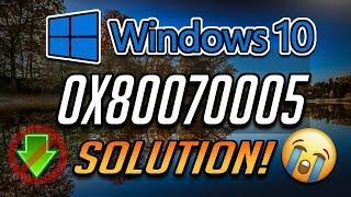 Fix Windows Update Error 0x80070005 in Windows 10 2024 Tutorial