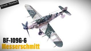 Messerschmitt BF109G-6- Academy- 172- Aircraft model- brush painted
