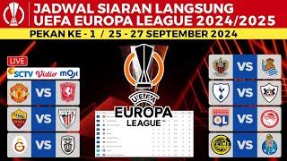 Jadwal Liga Europa 2024 Pekan 1 - Man United vs Twente  AS Roma vs Bilbao  Europa League 202425