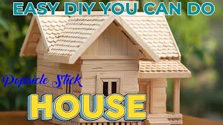 Detailed Popsicle Stick House  Tiny Dream Architecture