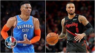 Russell Westbrook Damian Lillard shine in drama-filled Thunder vs. Blazers  NBA Highlights