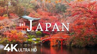 FLYING OVER JAPAN 4K UHD - Soothing Music Along With Beautiful Nature Video - 4K Video Ultra HD