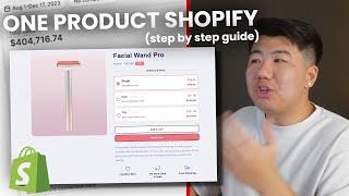 How to design a one product shopify store in 2024 step by step  $130k+ revenue in 30 days.