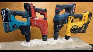 Hilti TE 6-22 Bosch GBH 18V-26F Makita DHR242Z или DeWalt DCH253.