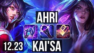 AHRI vs KAISA MID  12213 Legendary 500+ games  EUW Master  12.23