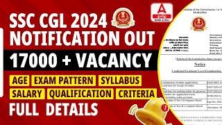 SSC CGL Notification 2024 Tamil  SSC CGL Syllabus Age Qualification Exam Pattern Exam Date