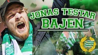 JONAS TESTAR BAJEN Fotbollssupporter