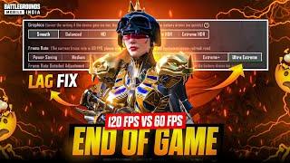 120 FPS END OF BGMI ⁉️  BGMI 120 FPS VS 60 FPS  BGMI NEW UPDATE LAGFIX  BGMI 120 FPS DARK REALITY