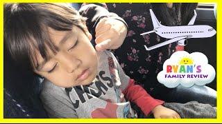 Family Fun Vacation Kid Airplane Trip Disney World Sour Ice Cream Candy Ryans Family Review Vlog