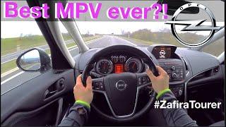 2013 Opel Zafira Tourer 2.0 CDTI 165 PS POV Test Drive + Acceleration 0-200 kmh
