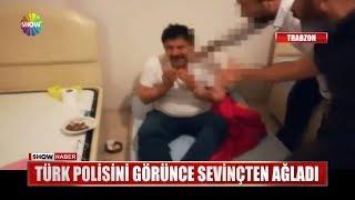 Türk polisini görünce sevinçten ağladı