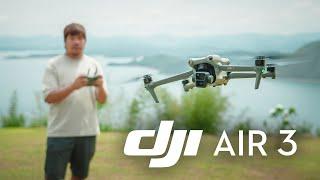 รีวิวโดรน DJI Air 3  กล้อง 2 ตัว มาพร้อมกับเลนส์ Tele 3x 