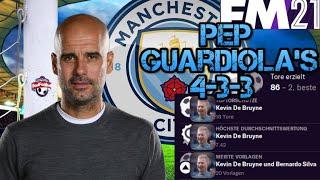 Pep Guardiolas 4-3-3 TikiTaka Possession Tactic  FM 21 Taktik