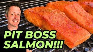 Smoked SALMON with Cajun Honey Butter on a PIT BOSS  Pellet Grill Smoked Salmon