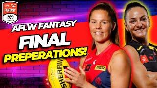 Final Preparations  AFLW Fantasy 2024