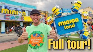 Minion Land at Universal Studios Orlando is OPEN  Full Tour UPDATE 2023