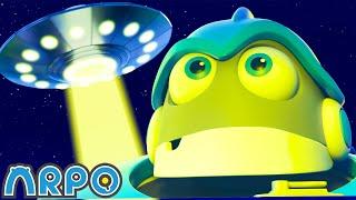  Return of the Aliens   ARPO the Robot  Funny Robot Cartoons for Kids