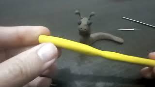 COMO HACER CARACOL DE PLASTILINA  HOW TO MAKE PLASTILINE SNAIL  CARA MEMBUAT SIPUT PLASTILINE