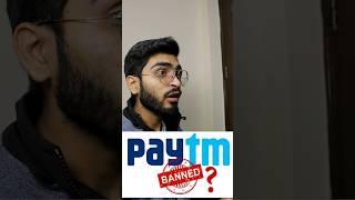 Paytm app BANNED in India ??? #paytm #ban #shorts #bank #upi #fastag #wallet