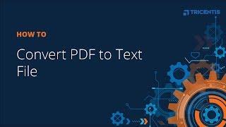 How To Convert PDF to Text File