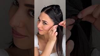 Cute easy hairstyles for medium and long hair ️ #hairstyles #hairhacks #explorepage #shorts