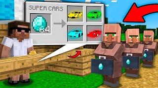 Selling SUPER CARS to Villagers in Minecraft 