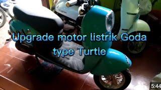 Upgrade motor listrik Goda type turtle dengan votol em50