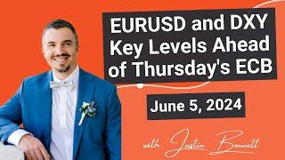 EURUSD and DXY Key Levels Ahead of Thursdays ECB June 5 2024