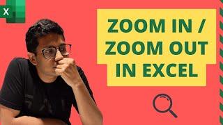 Zoom-In and Zoom-Out in Excel  Shortcuts