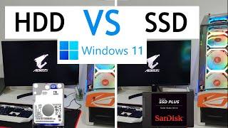 SSD vs HDD Windows 11 BOOT SPEED TEST.