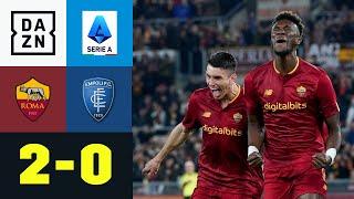 Früher Doppelschlag reicht Roma springt auf drei AS Rom - Empoli 20  Serie A  DAZN Highlights