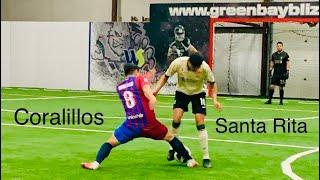 Mens Indoor Soccer Santa Rita vs Coralillos at Sports Emporium in DePere WI 03-19-2022