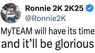 RONNIE 2K IS ALREADY LYING ABOUT NBA 2K25 MyTEAM…