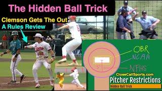 Clemsons Hidden Ball Trick Balks Lodges and Fake Rules & Restrictions For This Play