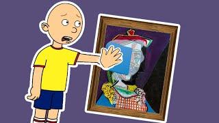 Caillou Damages $50000000 Painting & Gets Grounded