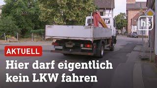 Anwohner sind sauer – LKW-Fahrer ignorieren Ortsdurchfahrt in Babenhausen  hessenschau