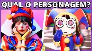 🟣 DIGITAL CIRCUS NA VIDA REAL  Descubra os personagem versão REAL LIFE  #buuquiz #quiz