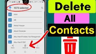 How to Delete All Contacts from Android Phone 2023