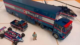 IXO Models Volvo F88 Lotus Team Essex Transporter Truck 143 Scale Review