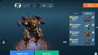 New buffed Scavenger Heimdall with flames pyro Update 10.4 War Robots Gameplay WR