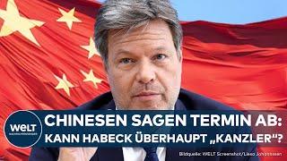 POLITIK Chinesen sagen Robert Habeck Termin ab - EU Strafzölle färben auf Reise des Ministers ab