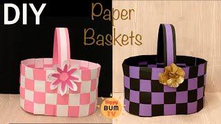DIY PAPER WEAVING BASKET FOR ANY OCCASION  EASY DIY PAPER CRAFT