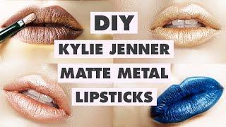 KYLIE JENNER Affordable + Drugstore DIY Matte Metal Liquid Lipsticks