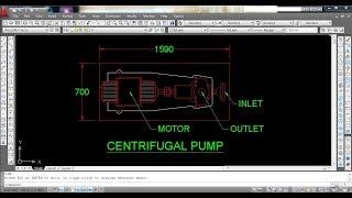 AUTOCAD TUTORIAL CENTRIFUGAL PUMP DRAWING